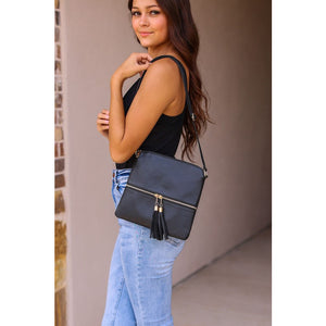 The Kennedy Solid Tassel Messenger Bag