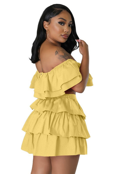 HAVANA SEXY SUMMER TWO PIECE SET  ORANGE
