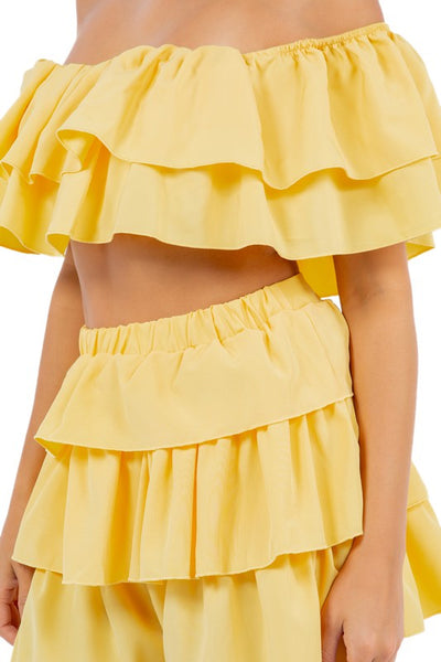 HAVANNA SEXY SUMMER TWO PIECE SET  YELLOW