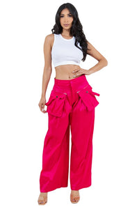WANNABE WIDE-LEG CARGO PALAZZO PANTS