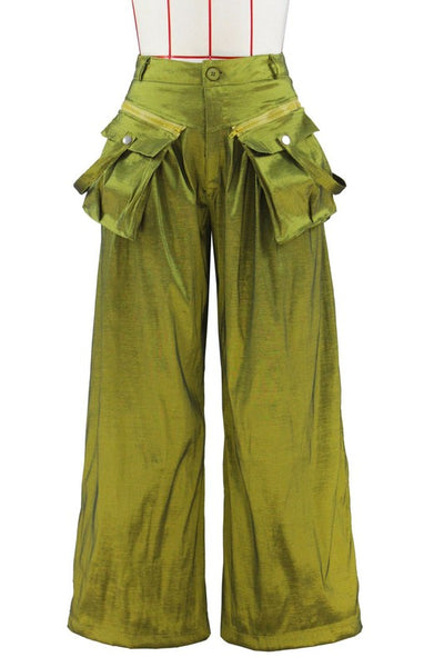 WANNABE WIDE-LEG CARGO PALAZZO PANTS