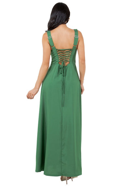 DREW LONG MAXI DRESS (GREEN)
