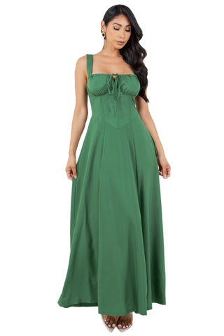 DREW LONG MAXI DRESS (GREEN)
