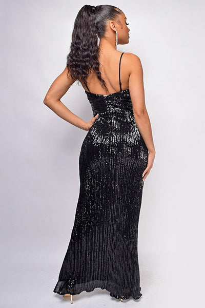SHOWSTOPPER SEQUIN LONG DRESS