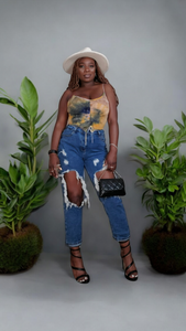Milf Distressed Mom Jeans