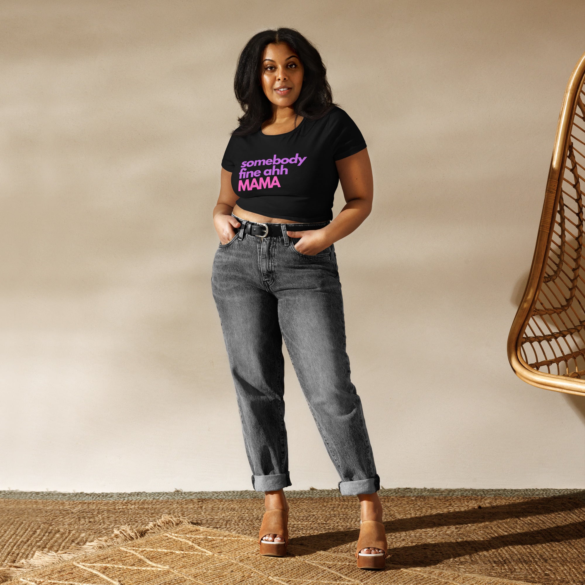 Fine Ahh Mama Women’s Crop Tee