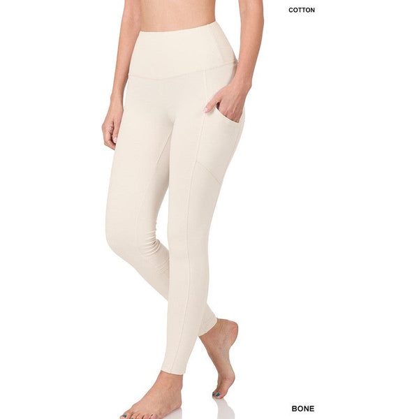 WIDE WAISTBAND POCKET LEGGINGS