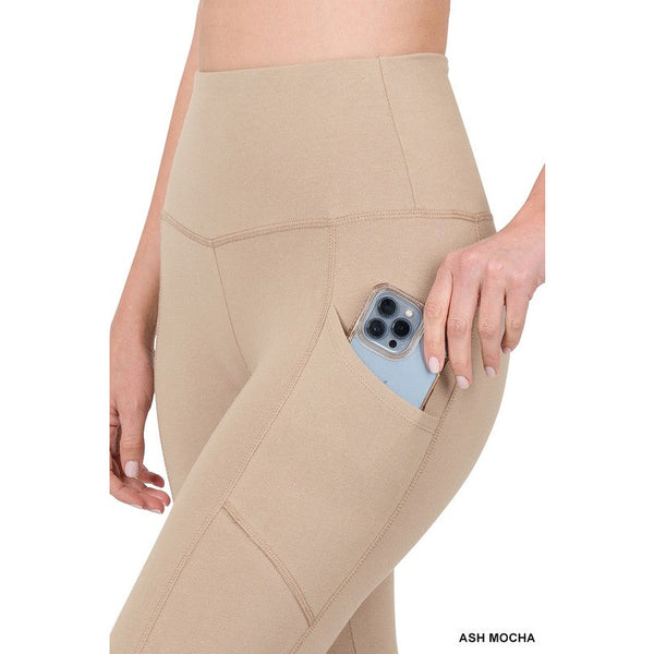 WIDE WAISTBAND POCKET LEGGINGS