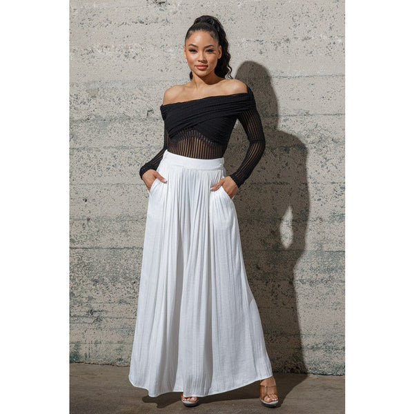 Sasha Wide Leg Pleated Dress Pants