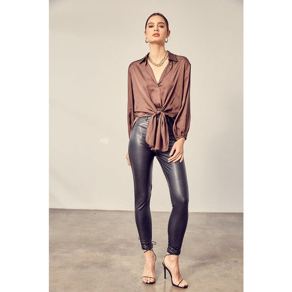 Camryn Front Tie Shirt