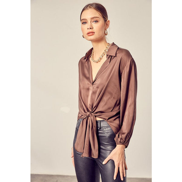 Camryn Front Tie Shirt