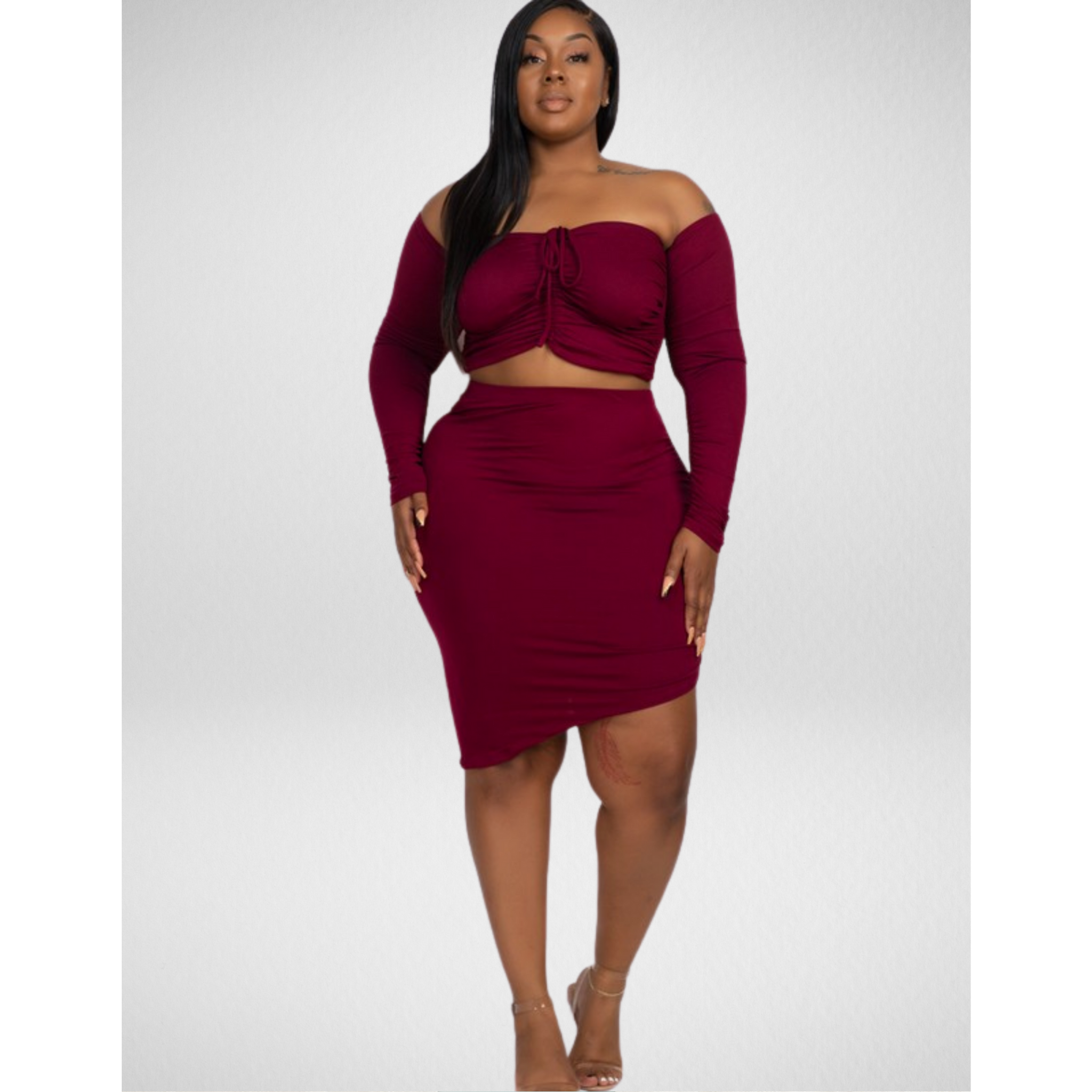 Certified Lover Girl Crop Top and Skirt Set