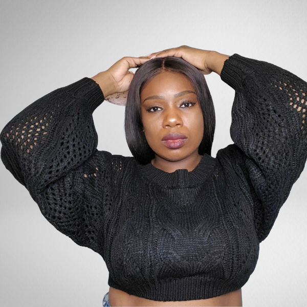 La Femme Cropped Sweater