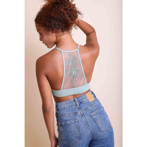 Tattoo Mesh Racerback Bralette