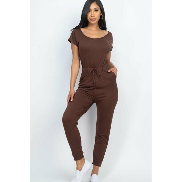 Bad Habits Drawstring Jumpsuit