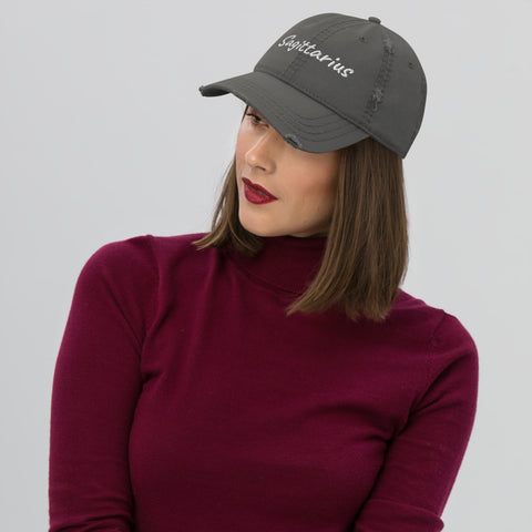 Zodiac Distressed Dad Hat