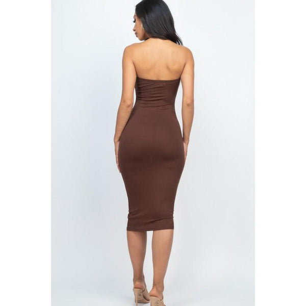 Snatched Tube Bodycon Midi Dress